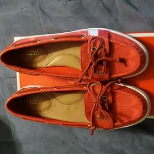 Coach boat shoes flats